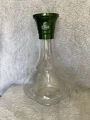 Vaso Venom Transparente 30cm (boca De Aluminio Na Cor Verde)