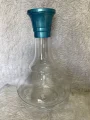 Vaso Venom Transparente 30cm (boca De Aluminio Na Cor Azul Bebe)