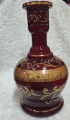Vaso Zouk Jumbo 30cm Bordo C/ Dourado