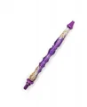 Piteira Zenith River Pipe De Acrilico (cor Roxo Com Detalhes Dourados)
